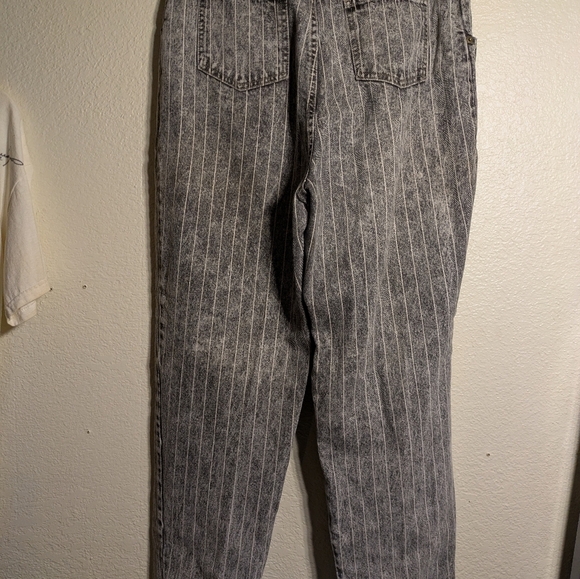 essential Sport Gray Striped High-Waisted Jeans Size 16 Pre-owned - Picture 7 of 8